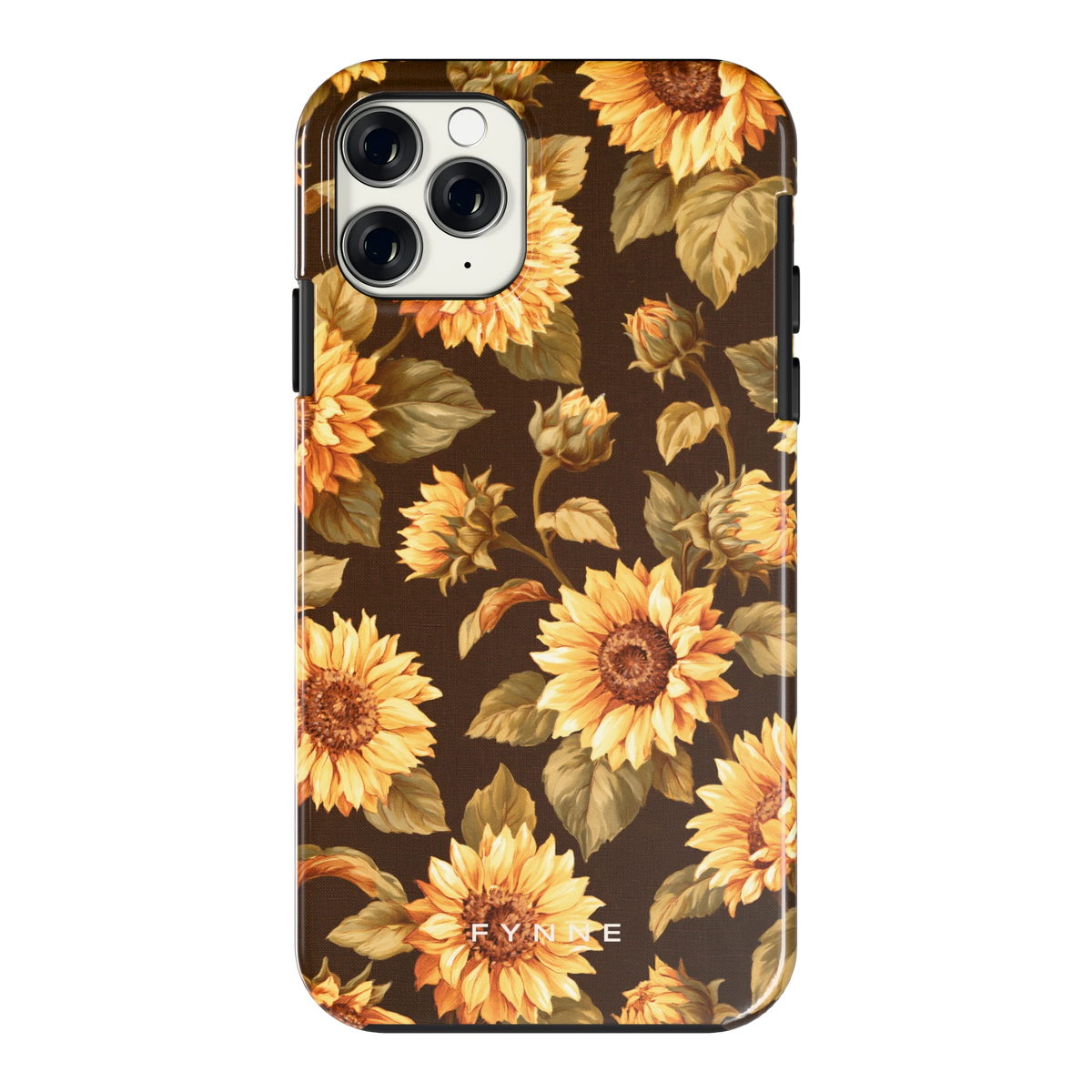 Gouden Zonnebloemen hoesje voor iPhone 11 Pro, achterkant