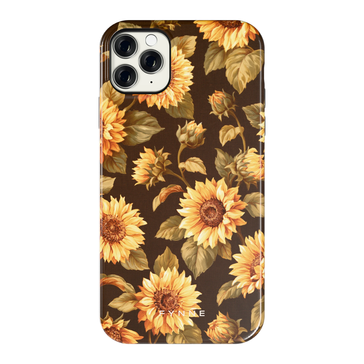 Gouden Zonnebloemen hoesje voor iPhone 11 Pro Max, achterkant