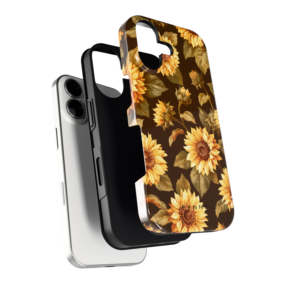 Gouden Zonnebloemen hoesje voor iPhone 17, los van de telefoon