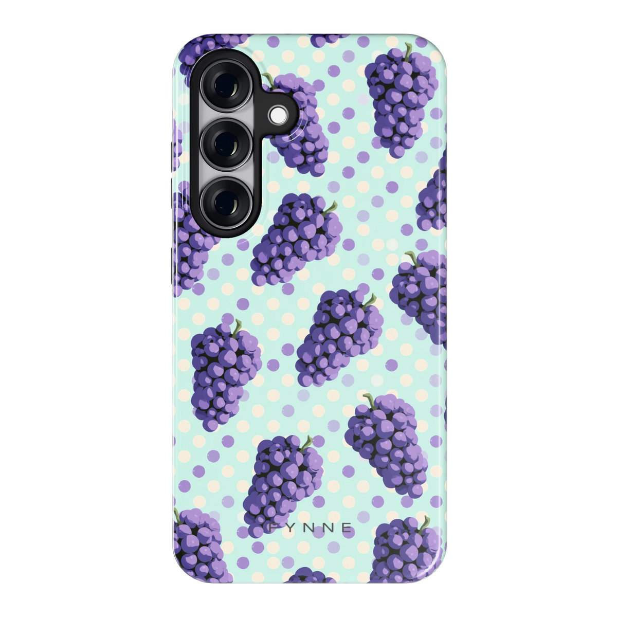 Druiven op Stippen hoesje voor Galaxy S25, achterkant