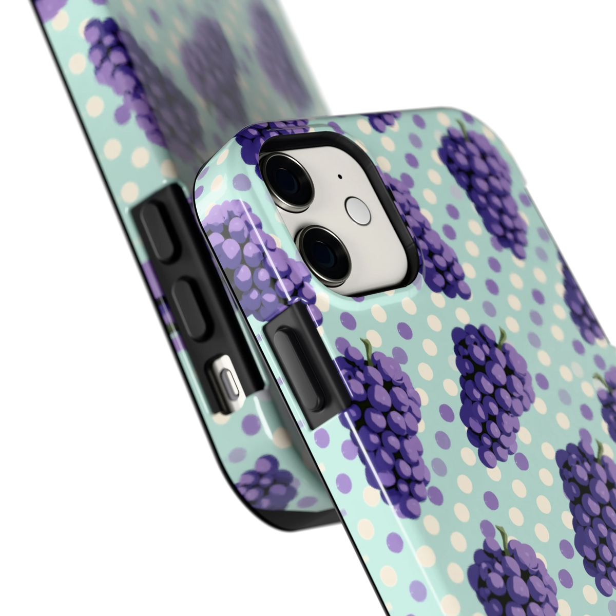 Druiven op Stippen hoesje voor iPhone 11, close-up