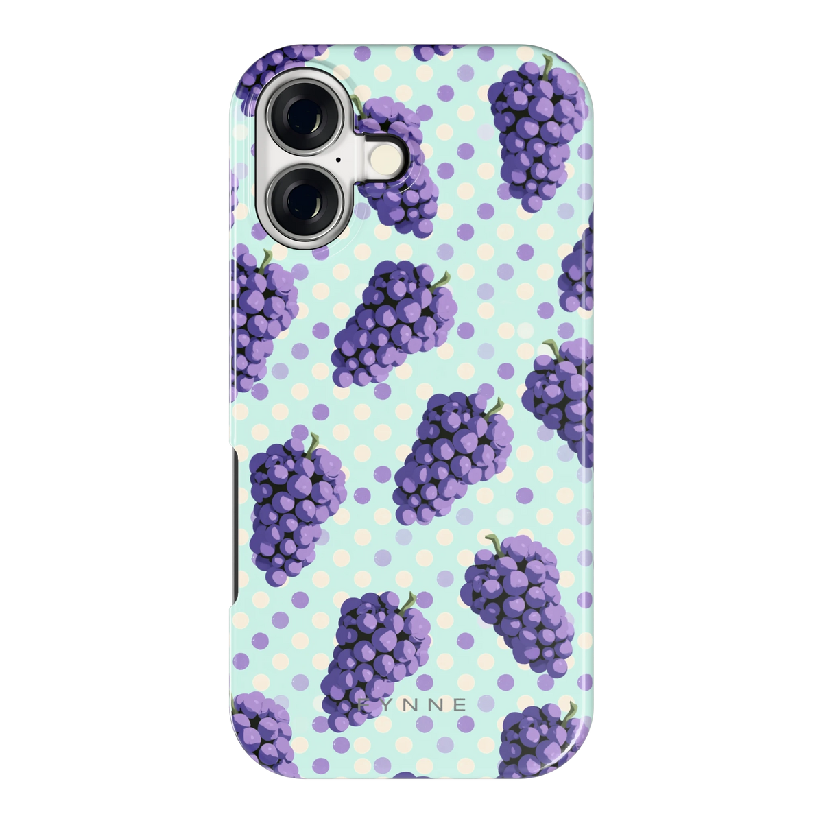 Druiven op Stippen hoesje voor iPhone 17, achterkant