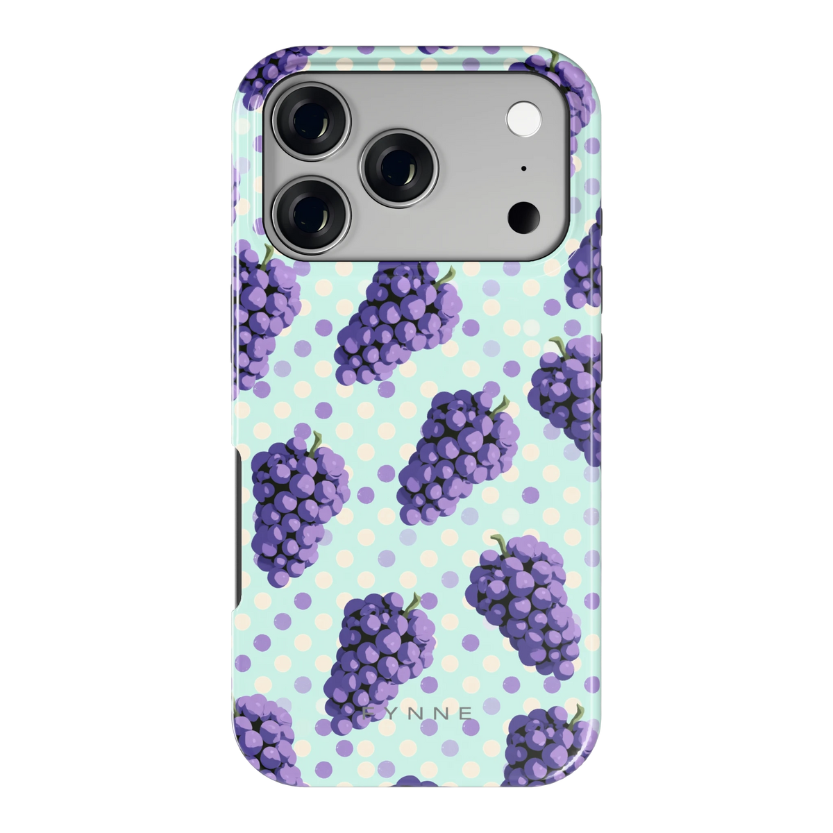 Druiven op Stippen hoesje voor iPhone 17 Pro, achterkant
