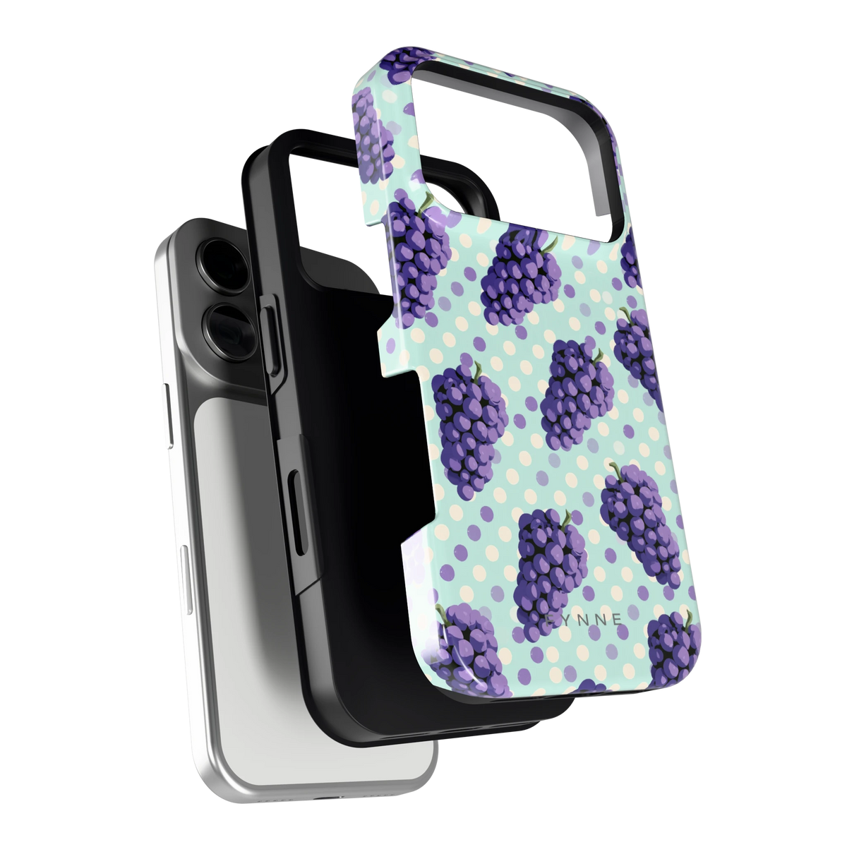 Druiven op Stippen hoesje voor iPhone 17 Pro, los van de telefoon