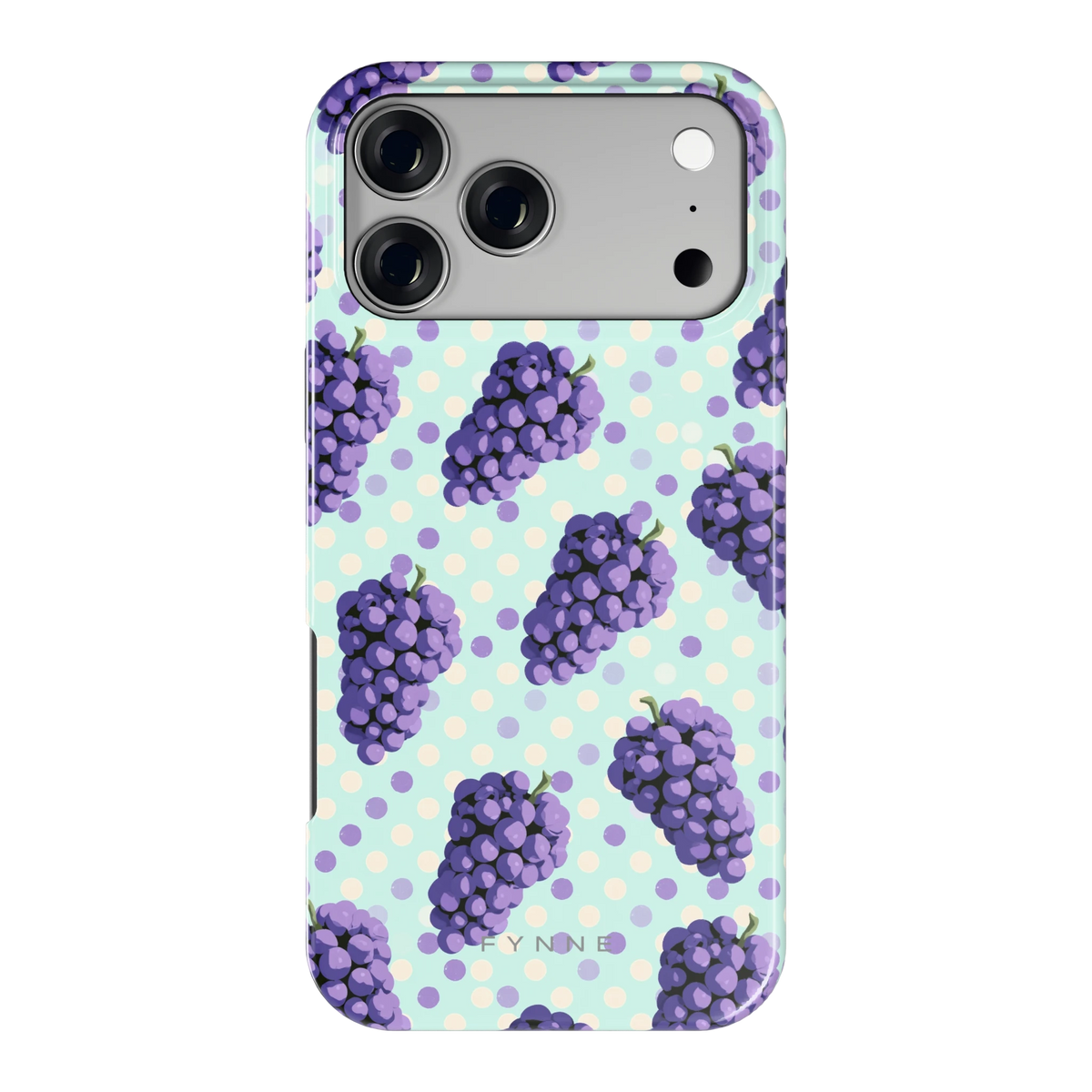 Druiven op Stippen hoesje voor iPhone 17 Pro Max, achterkant