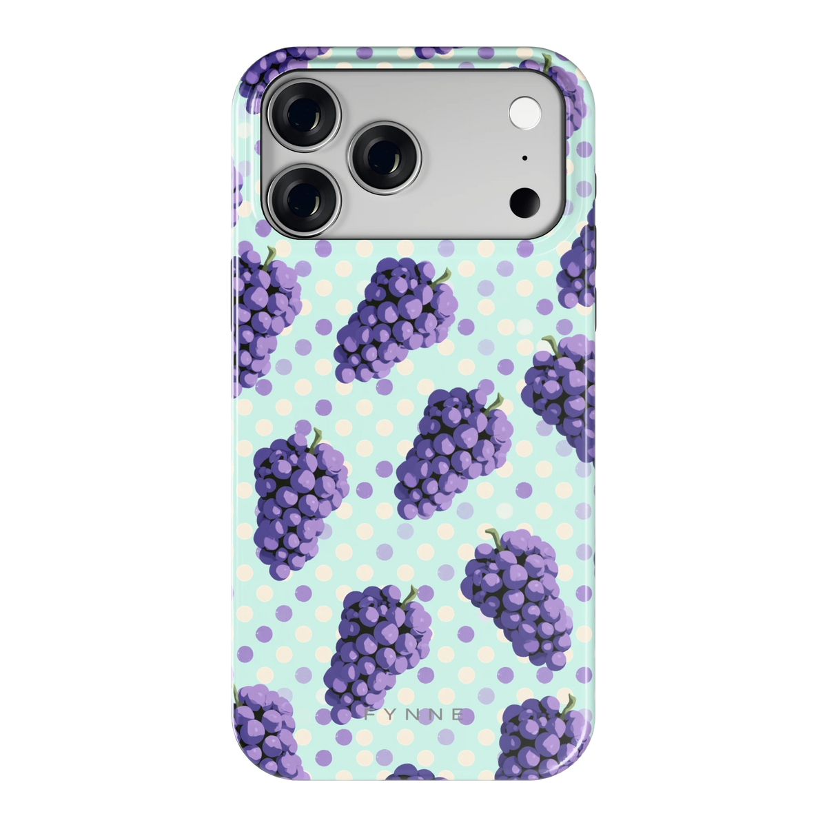 Druiven op Stippen hoesje voor iPhone 18 Pro Max, achterkant