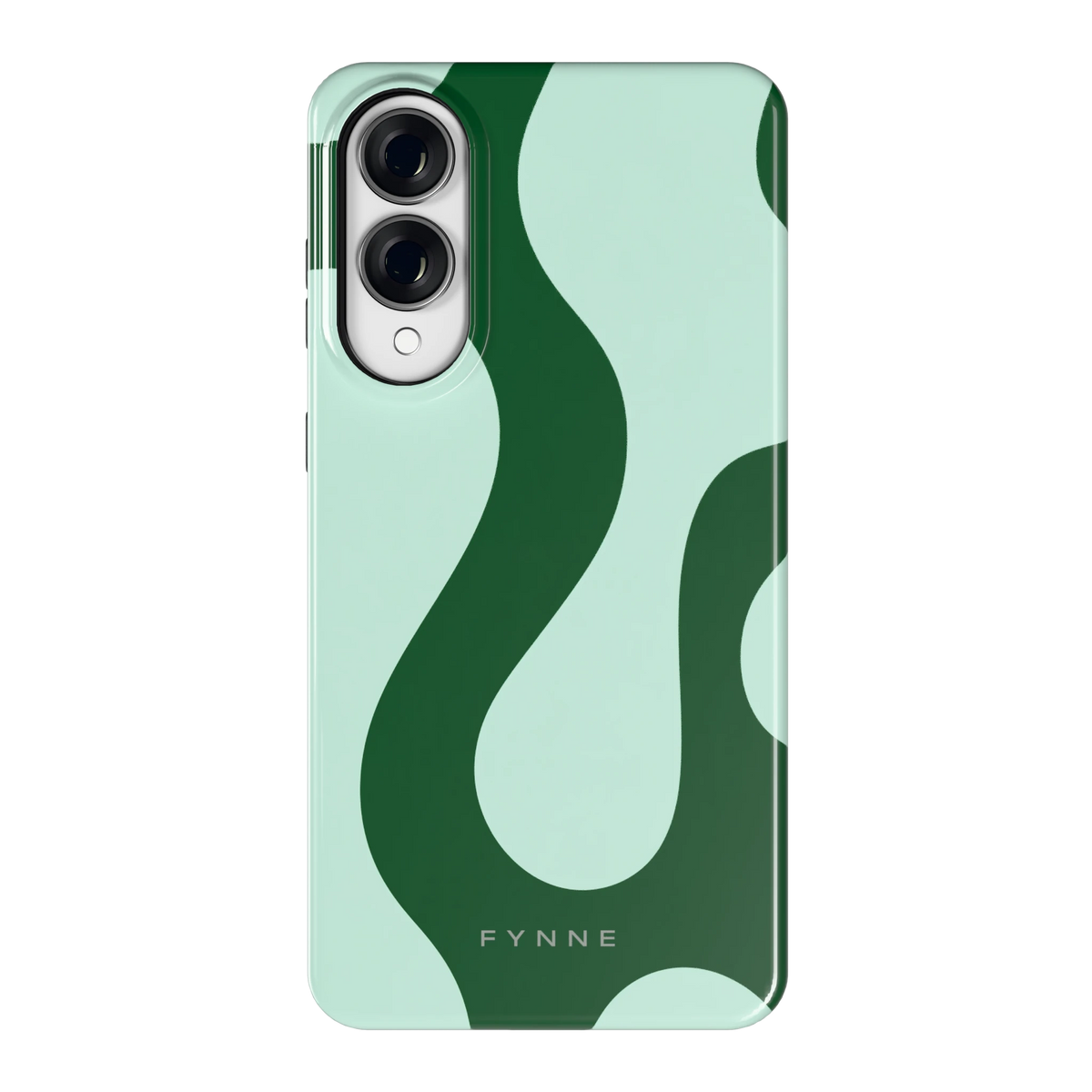 Groene golven hoesje voor Galaxy S25 Edge, achterkant