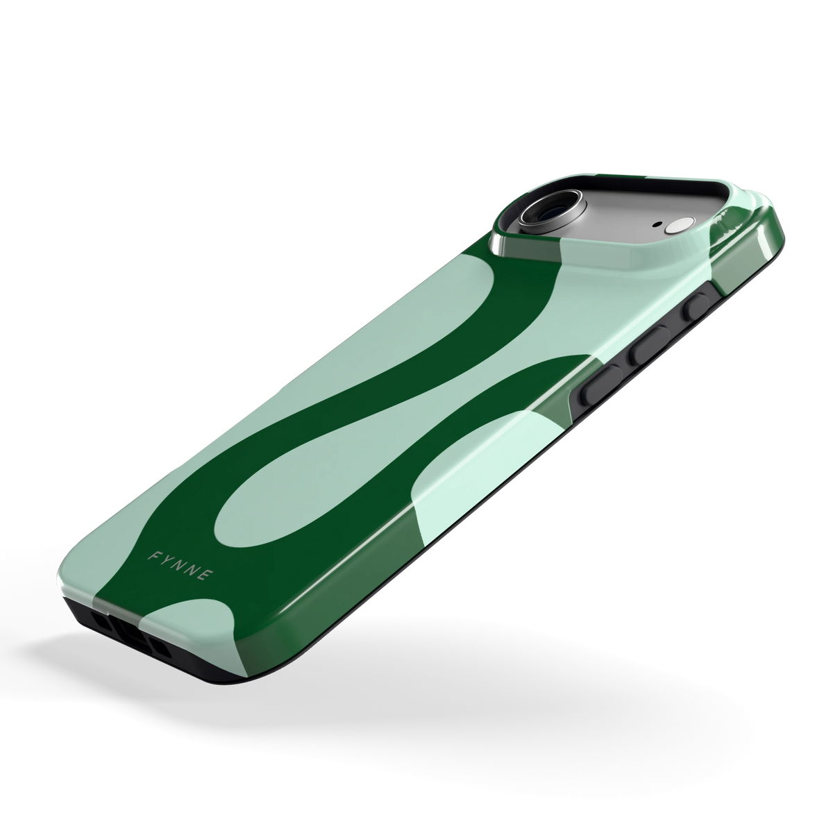 Groene golven hoesje voor iPhone Air, schuin