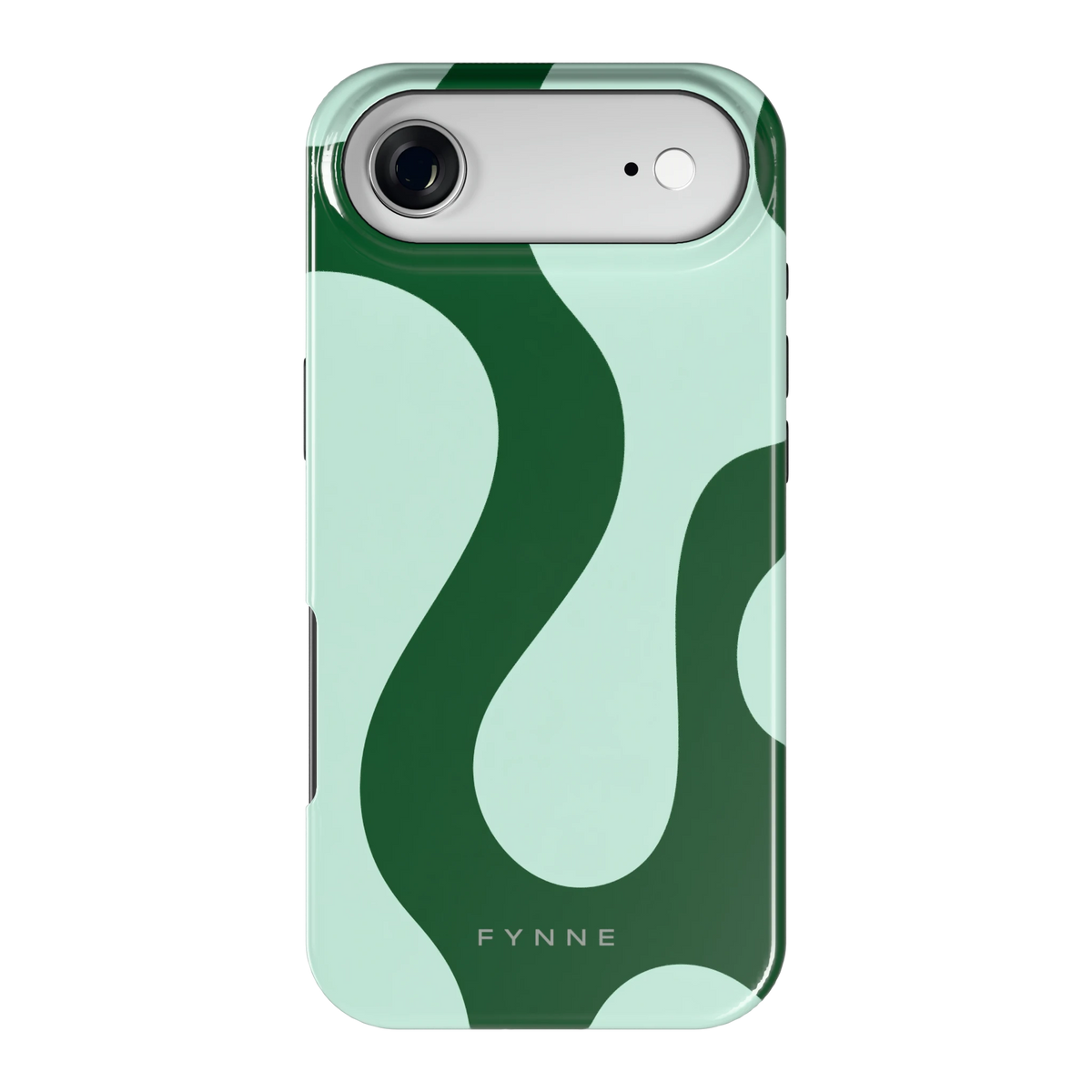 Groene golven hoesje voor iPhone Air, achterkant