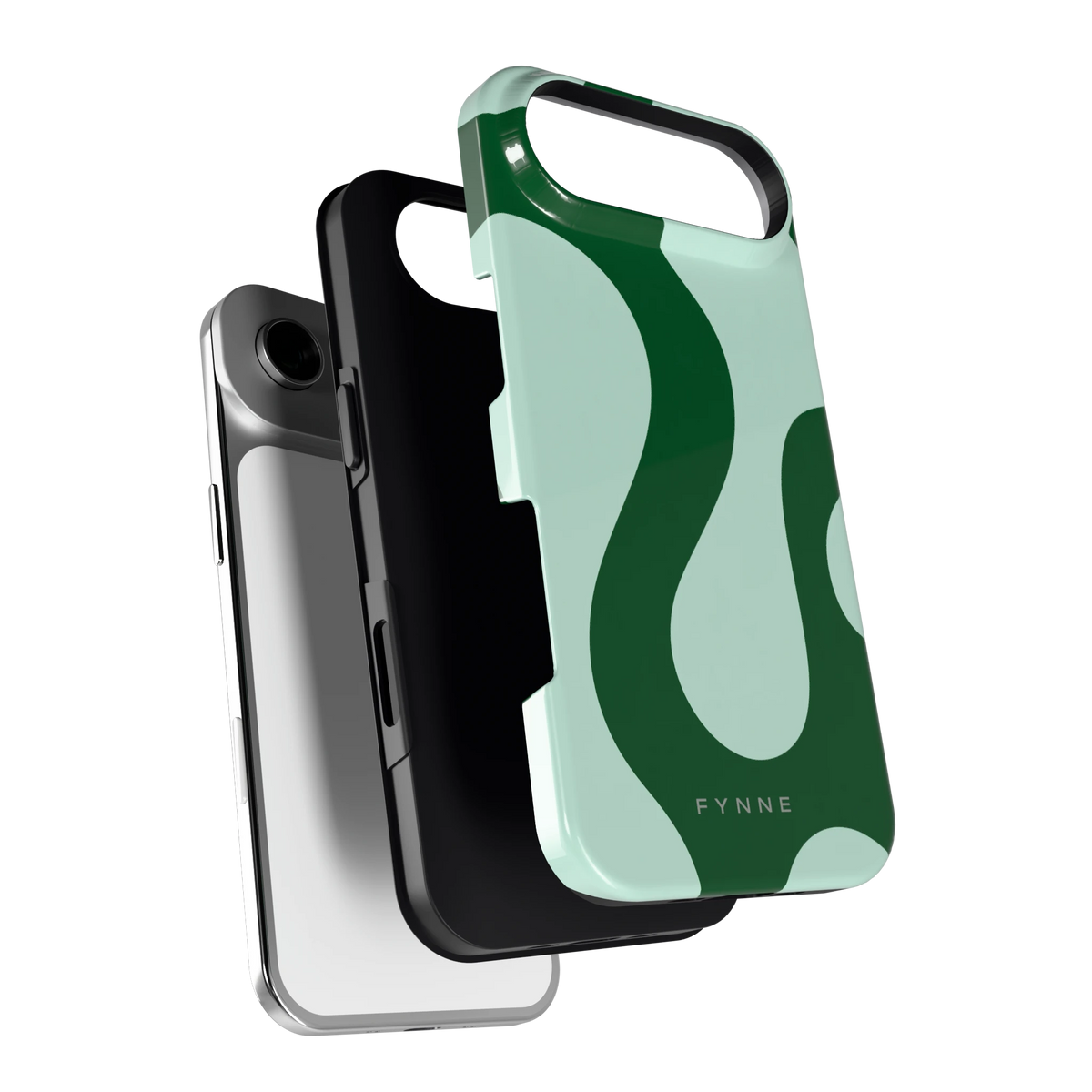 Groene golven hoesje voor iPhone Air, los van de telefoon