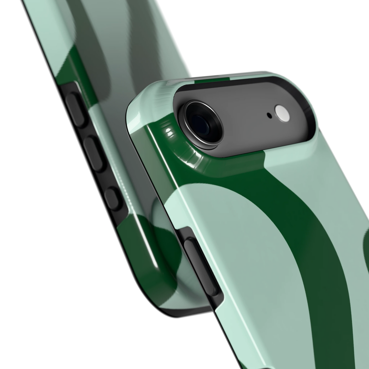 Groene golven hoesje voor iPhone Air, close-up