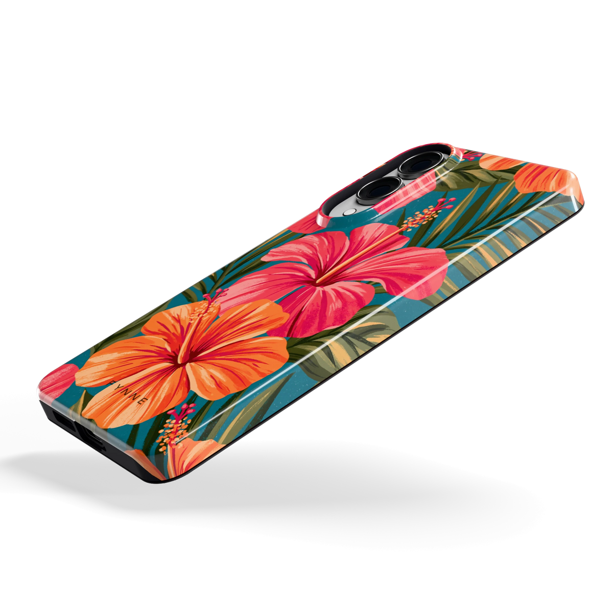 Hibiscus Paradijs hoesje voor Galaxy S25 Edge, schuin