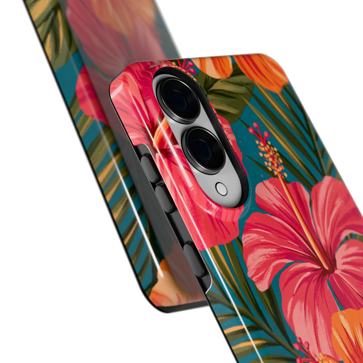 Hibiscus Paradijs hoesje voor Galaxy S25 Edge, close-up
