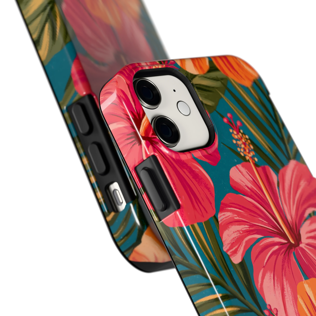 Hibiscus Paradijs hoesje voor iPhone 11, close-up