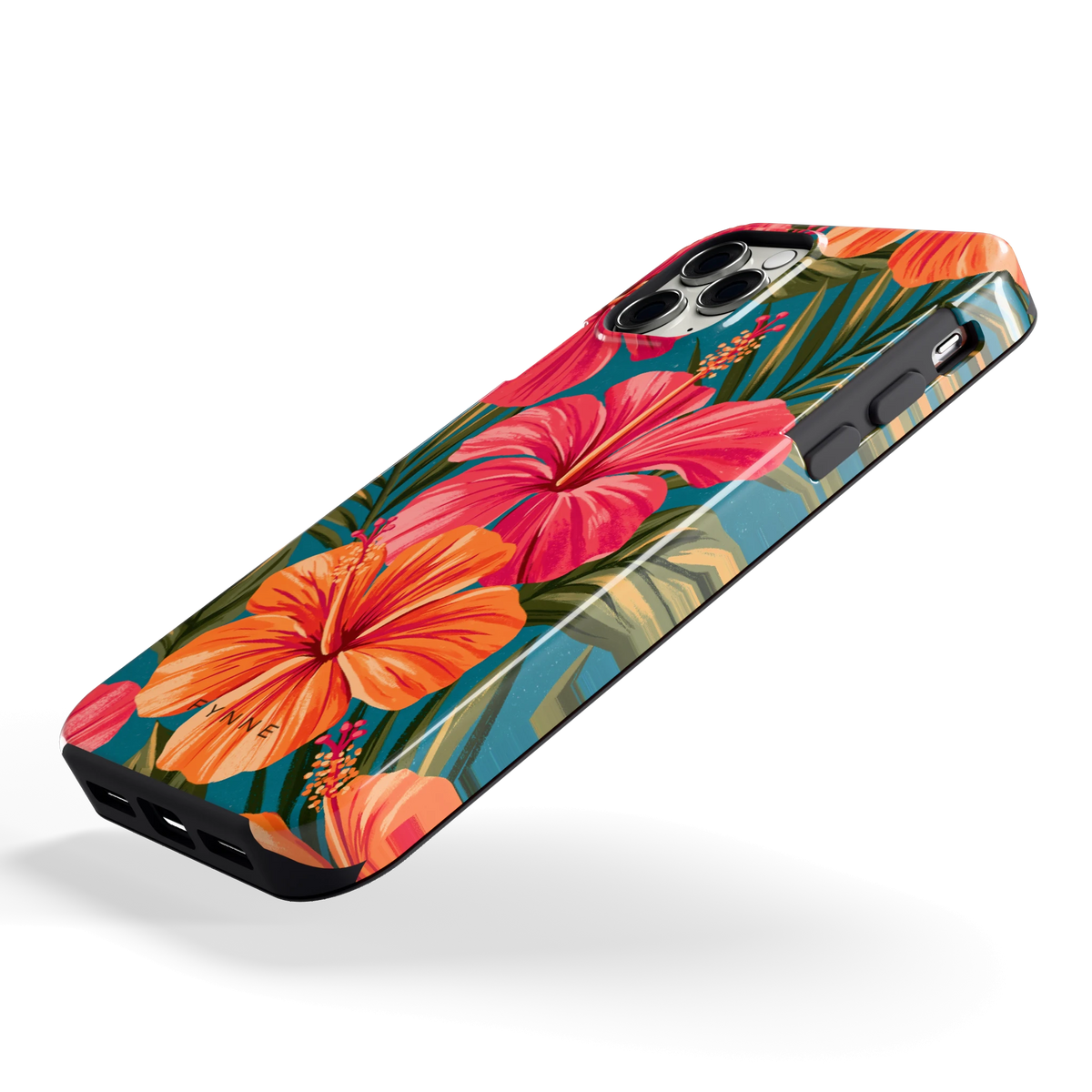 Hibiscus Paradijs hoesje voor iPhone 11 Pro, schuin