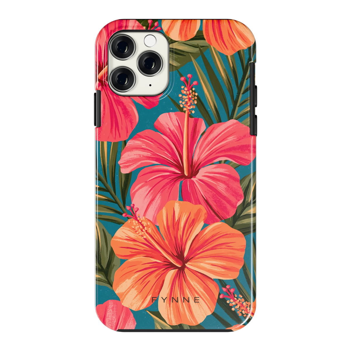Hibiscus Paradijs hoesje voor iPhone 11 Pro, achterkant