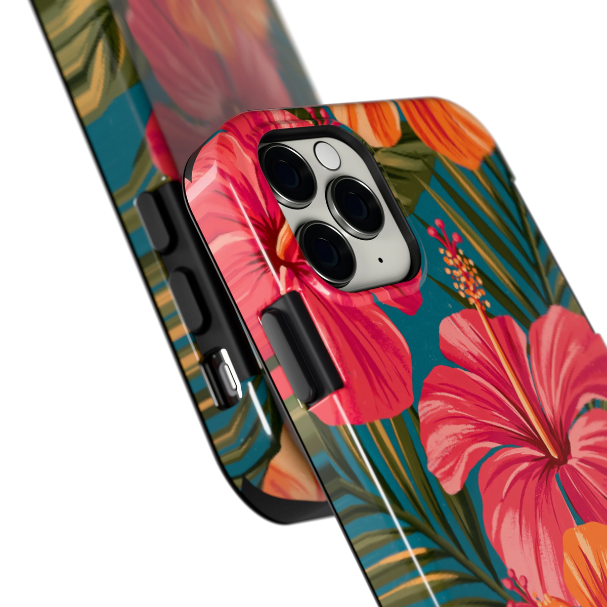 Hibiscus Paradijs hoesje voor iPhone 11 Pro, close-up