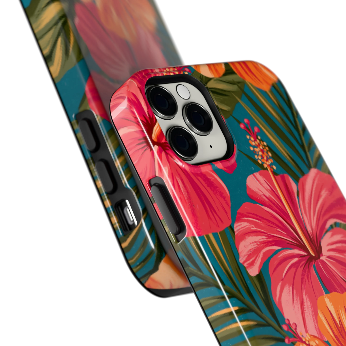 Hibiscus Paradijs hoesje voor iPhone 11 Pro Max, close-up