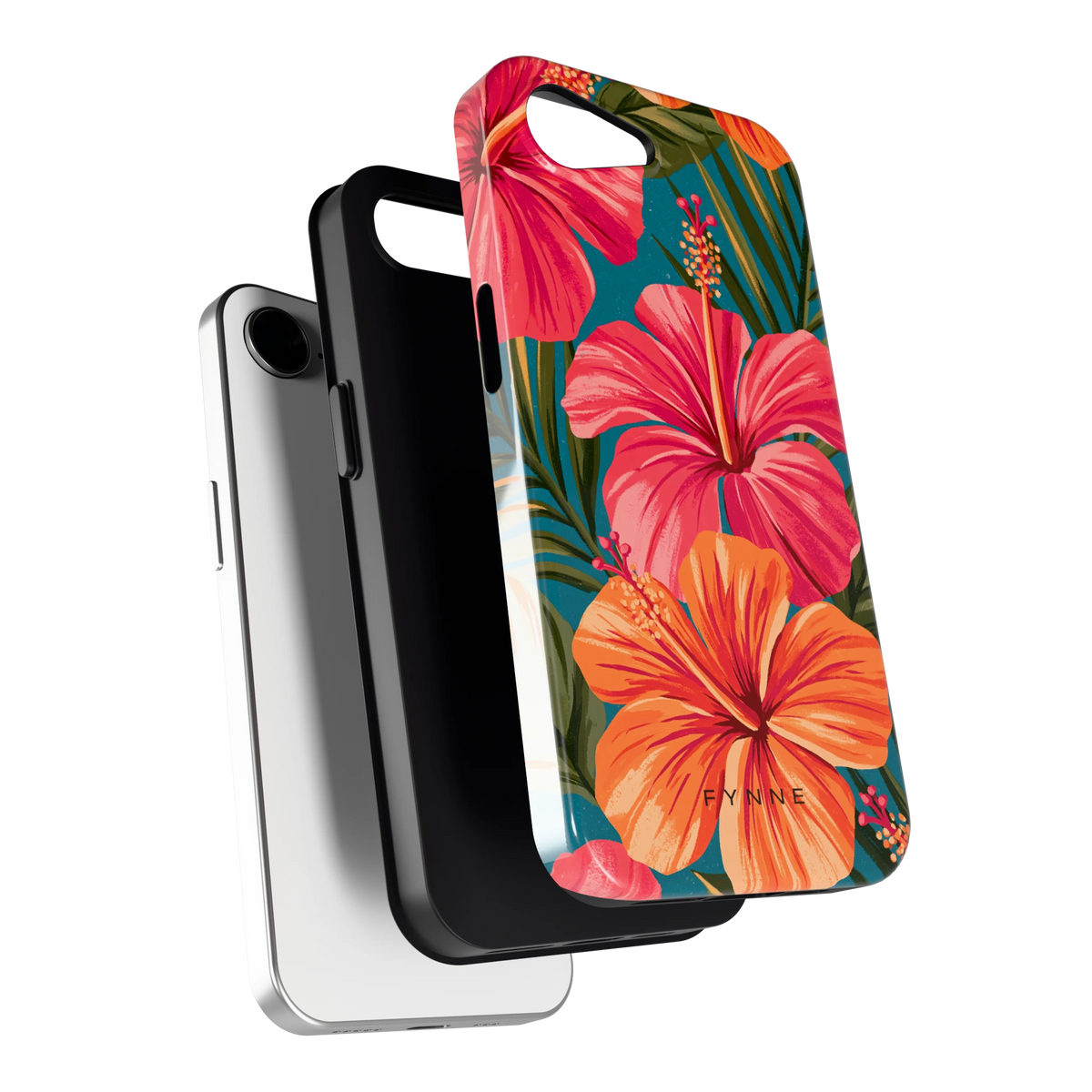 Hibiscus Paradijs hoesje voor iPhone 16e, los van de telefoon