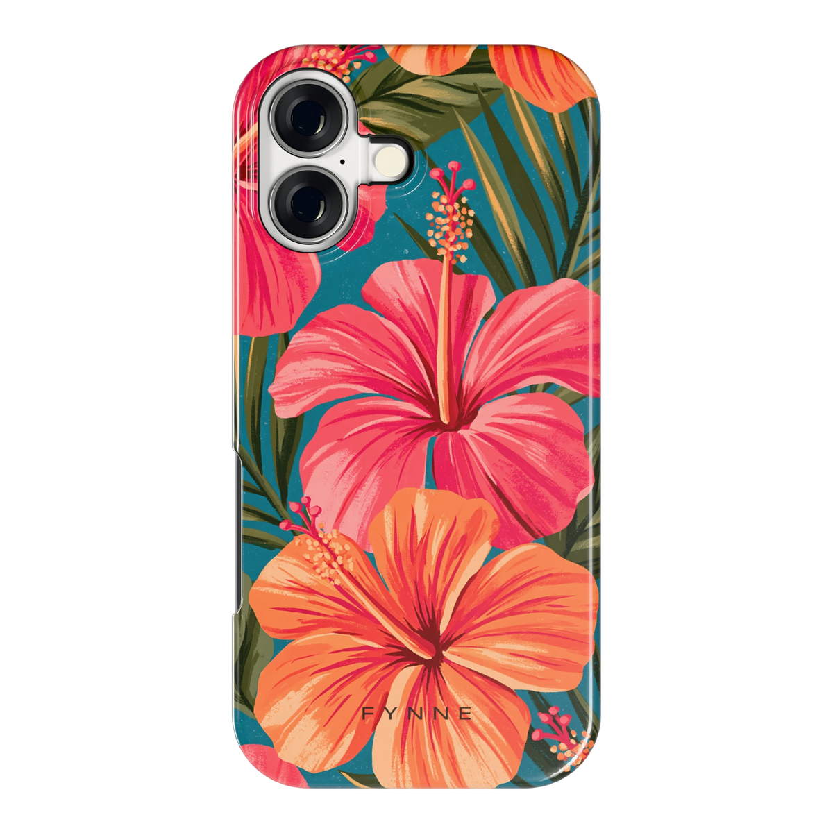 Hibiscus Paradijs hoesje voor iPhone 17, achterkant