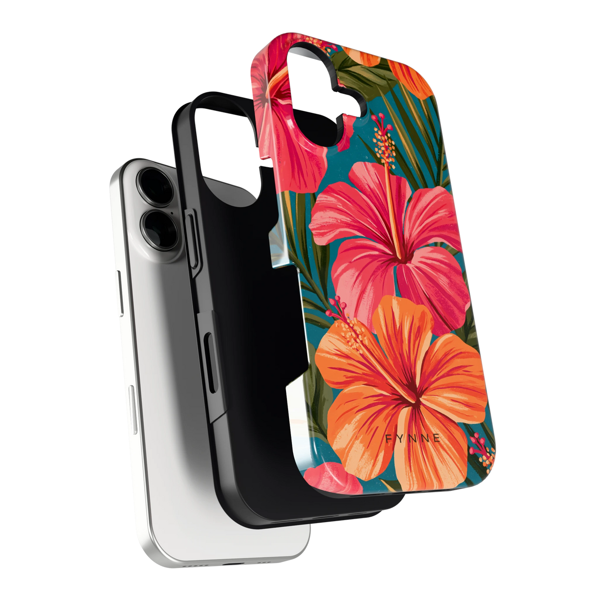 Hibiscus Paradijs hoesje voor iPhone 17, los van de telefoon