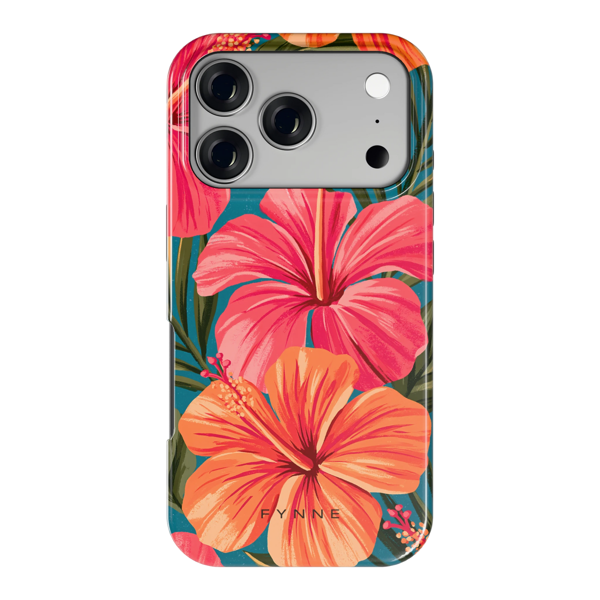 Hibiscus Paradijs hoesje voor iPhone 17 Pro, achterkant