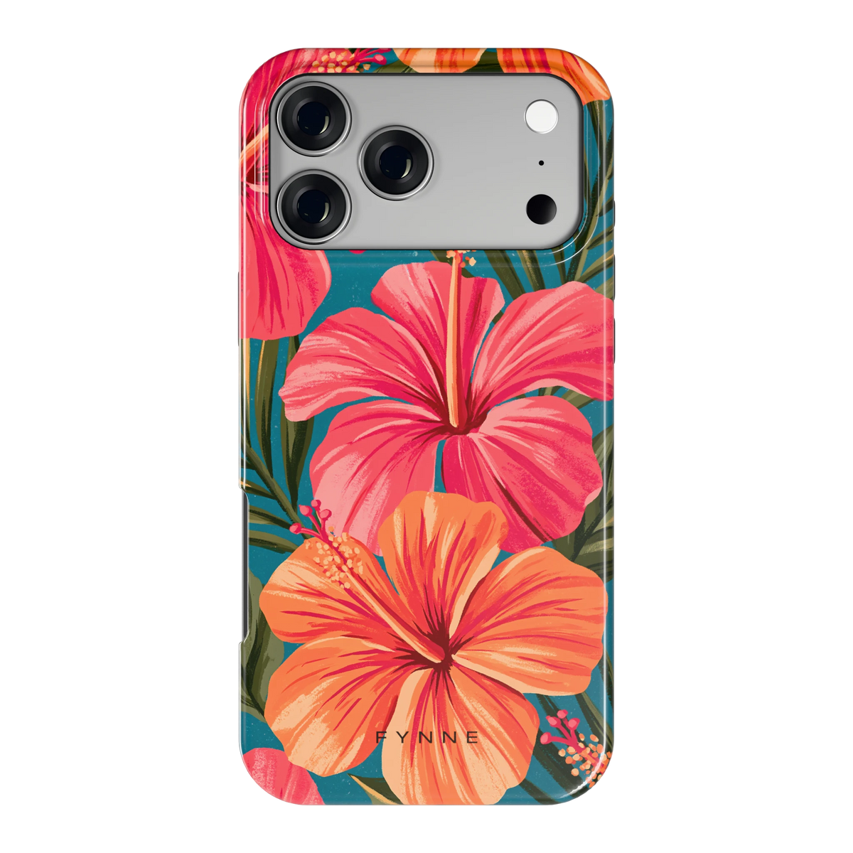 Hibiscus Paradijs hoesje voor iPhone 17 Pro Max, achterkant