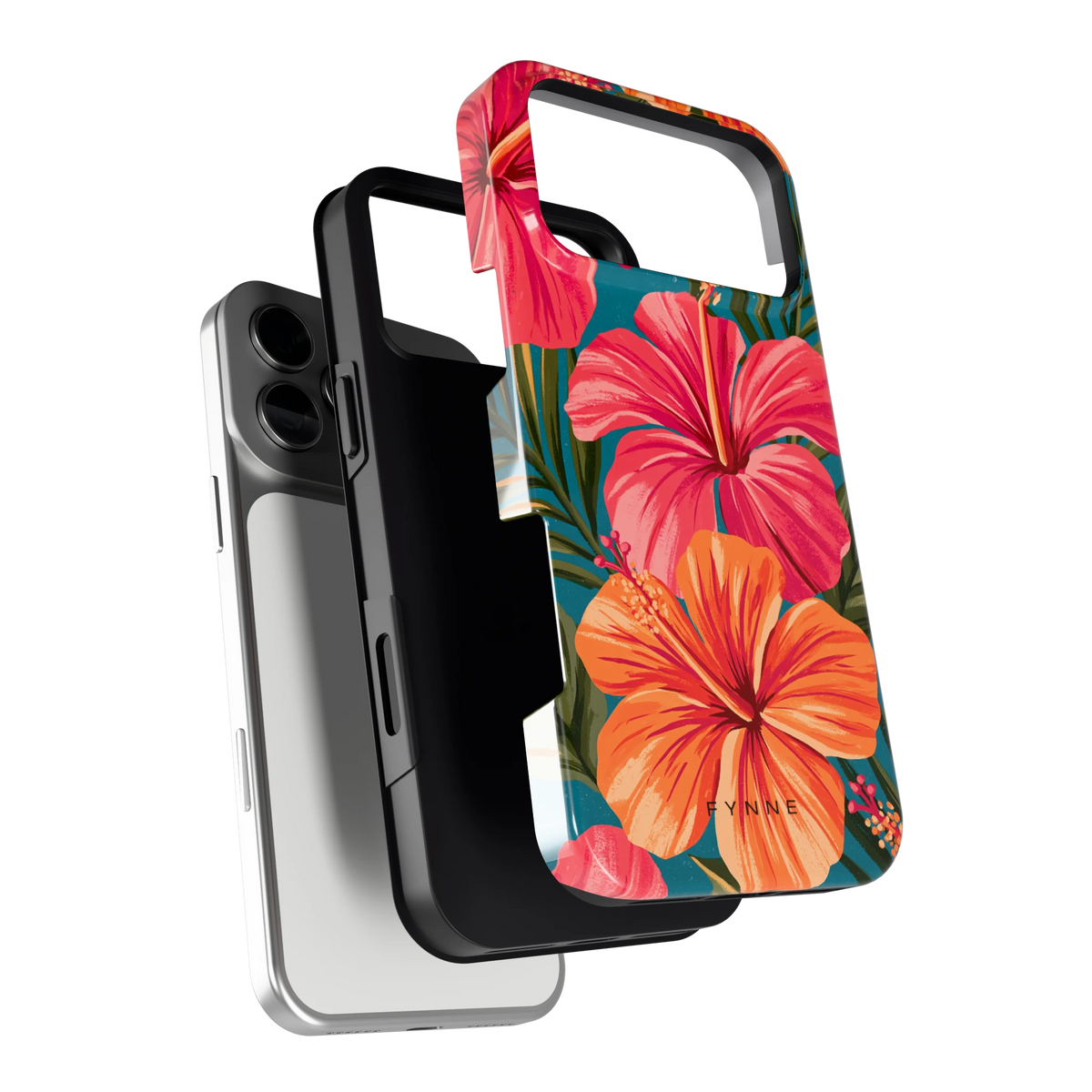Hibiscus Paradijs hoesje voor iPhone 17 Pro Max, los van de telefoon
