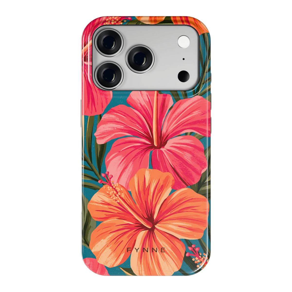 Hibiscus Paradijs hoesje voor iPhone 18 Pro, achterkant