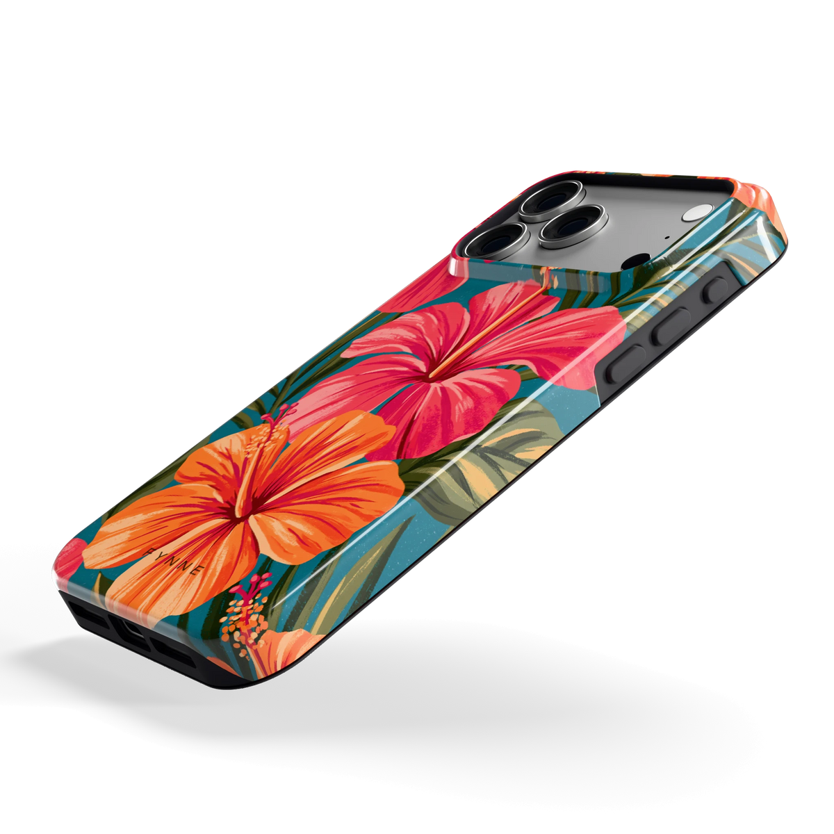 Hibiscus Paradijs hoesje voor iPhone 18 Pro Max, schuin