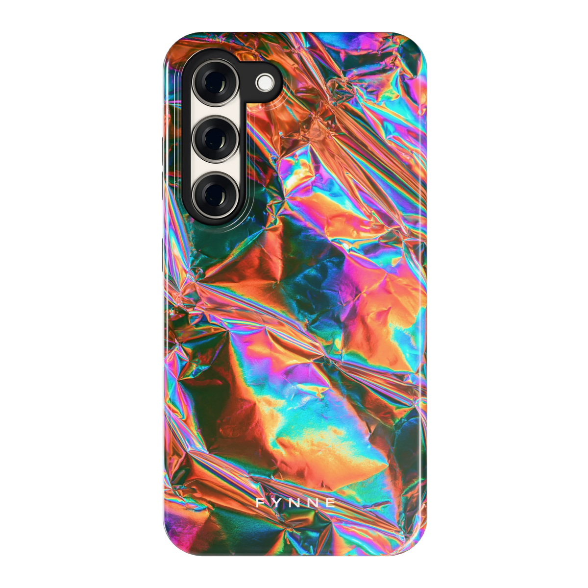 Holografische print hoesje voor Galaxy S23, achterkant