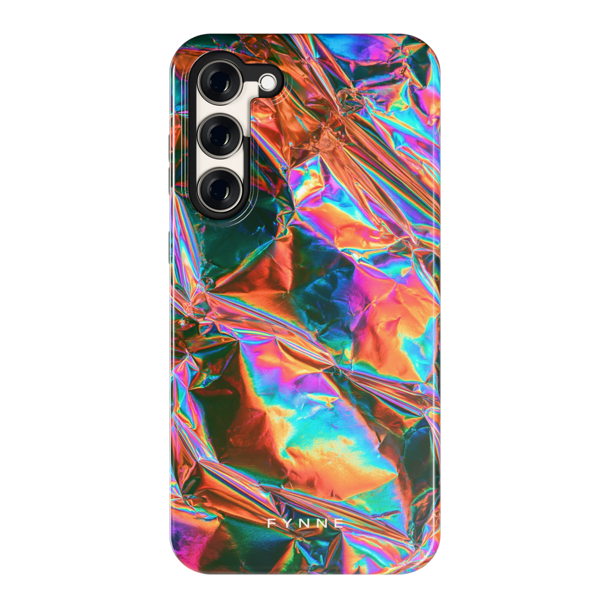 Holografische print hoesje voor Galaxy S23+, achterkant
