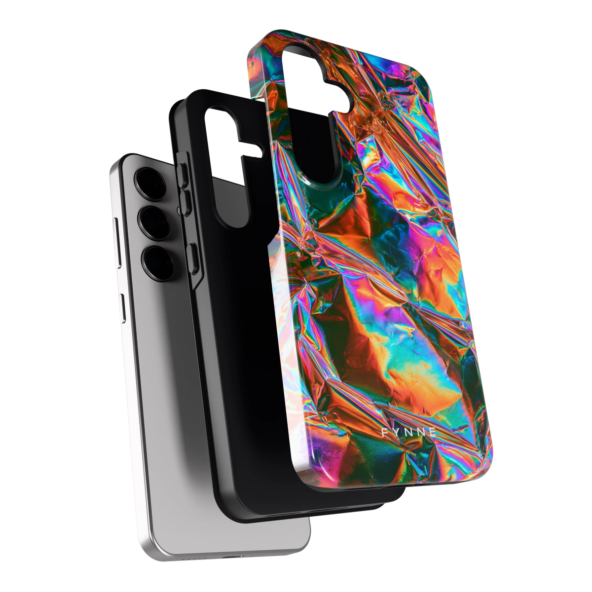 Holografische print hoesje voor Galaxy S24, los van de telefoon