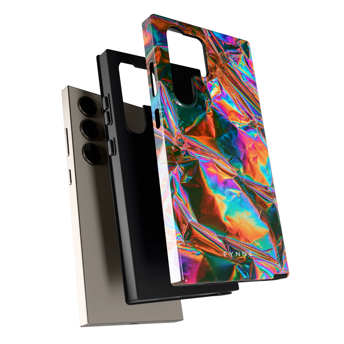 Holografische print hoesje voor Galaxy S24 Ultra, los van de telefoon