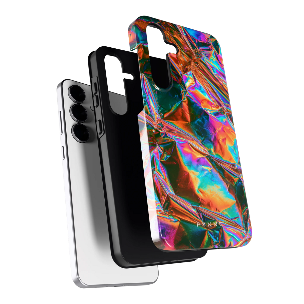 Holografische print hoesje voor Galaxy S25 FE, los van de telefoon