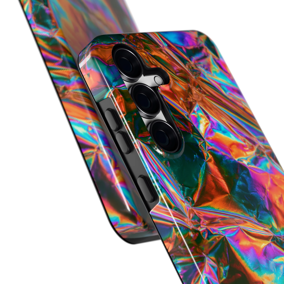 Holografische print hoesje voor Galaxy S25 FE, close-up