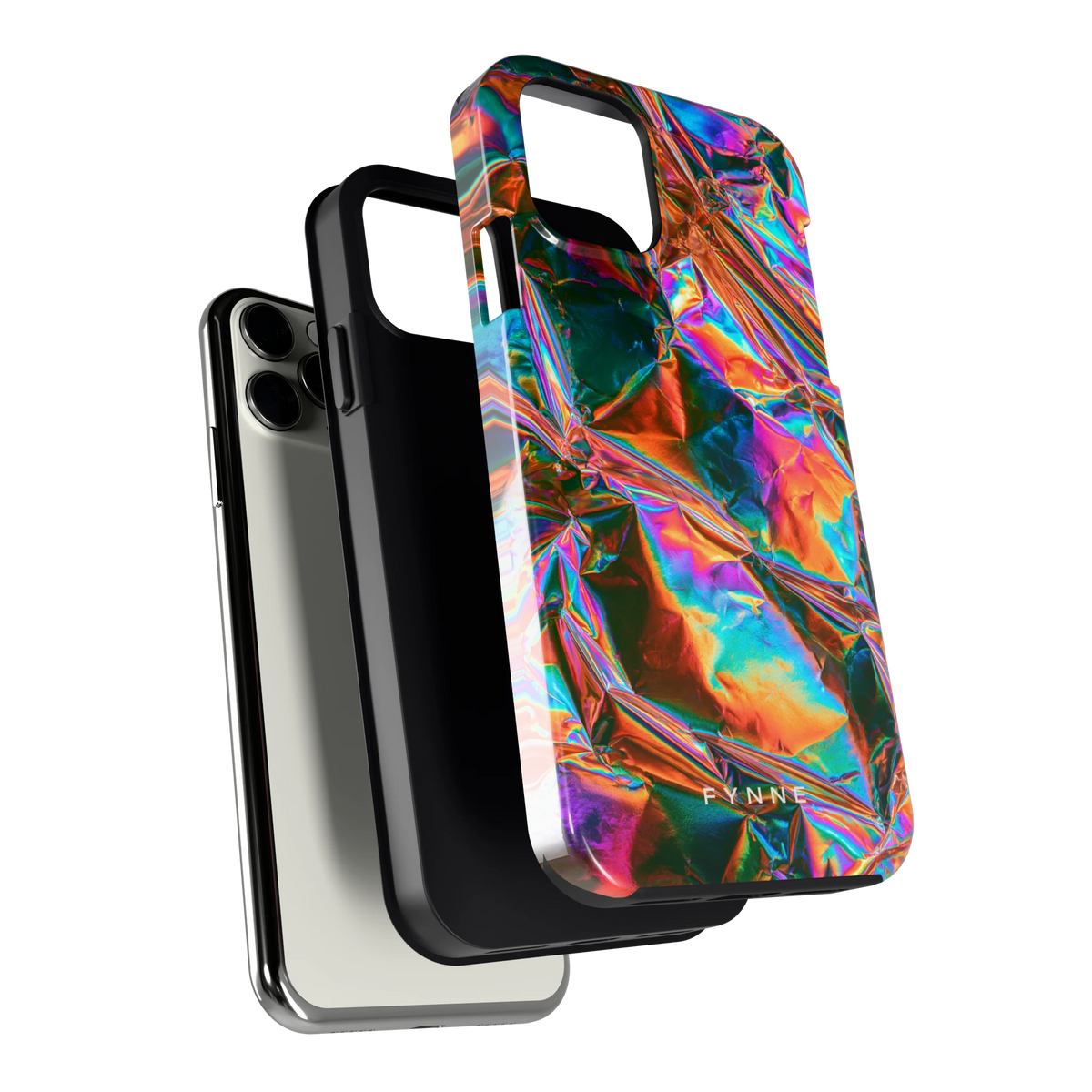 Holografische print hoesje voor iPhone 11 Pro, los van de telefoon