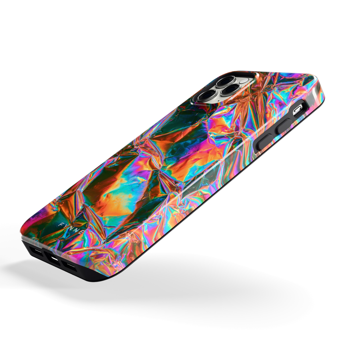 Holografische print hoesje voor iPhone 11 Pro Max, schuin