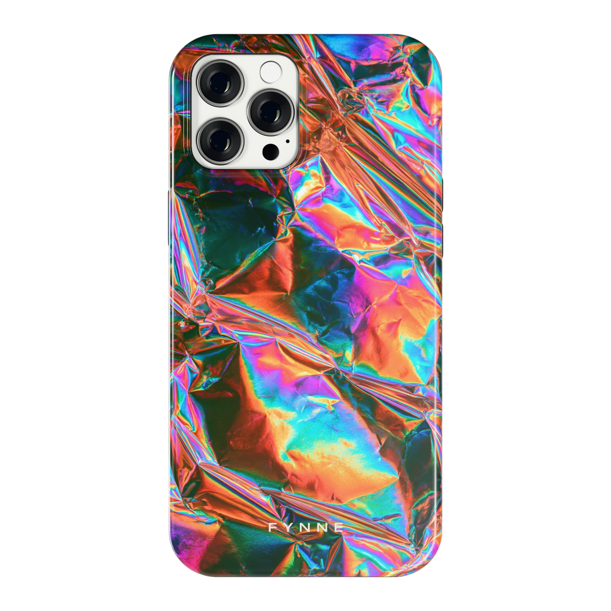 Holografische print hoesje voor iPhone 12 Pro Max, achterkant