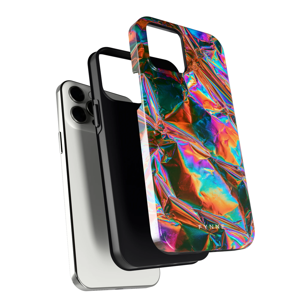 Holografische print hoesje voor iPhone 12 Pro Max, los van de telefoon
