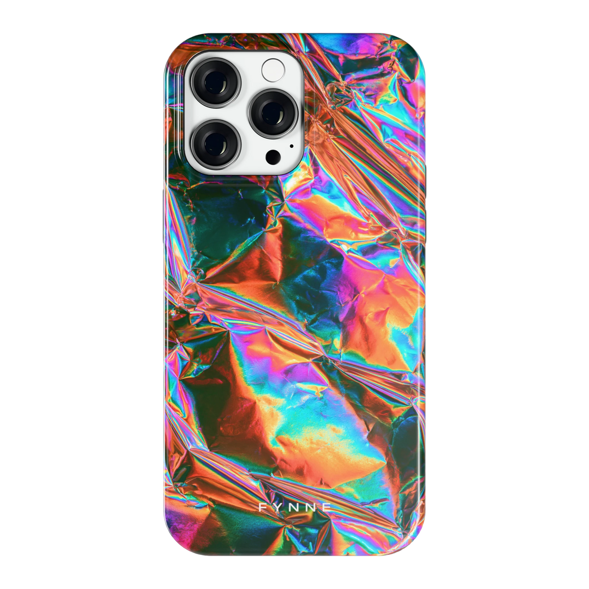 Holografische print hoesje voor iPhone 14 Pro Max, achterkant