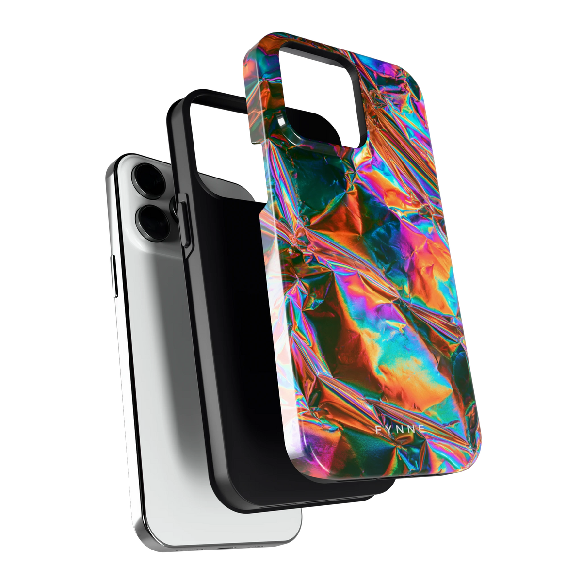 Holografische print hoesje voor iPhone 14 Pro Max, los van de telefoon