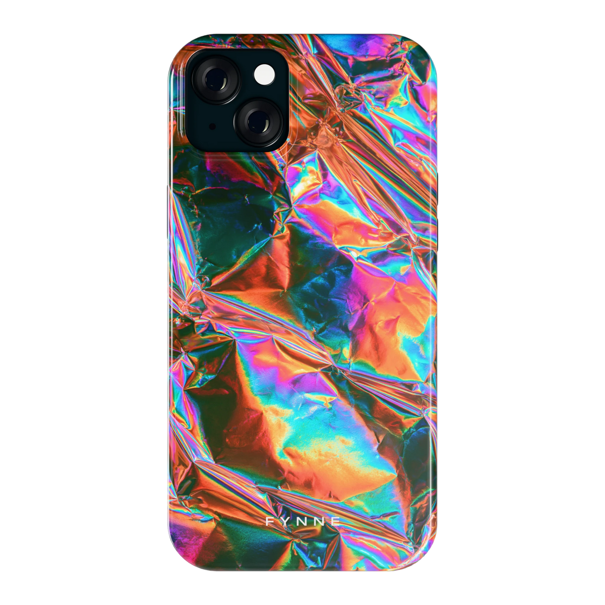 Holografische print hoesje voor iPhone 15 Plus, achterkant