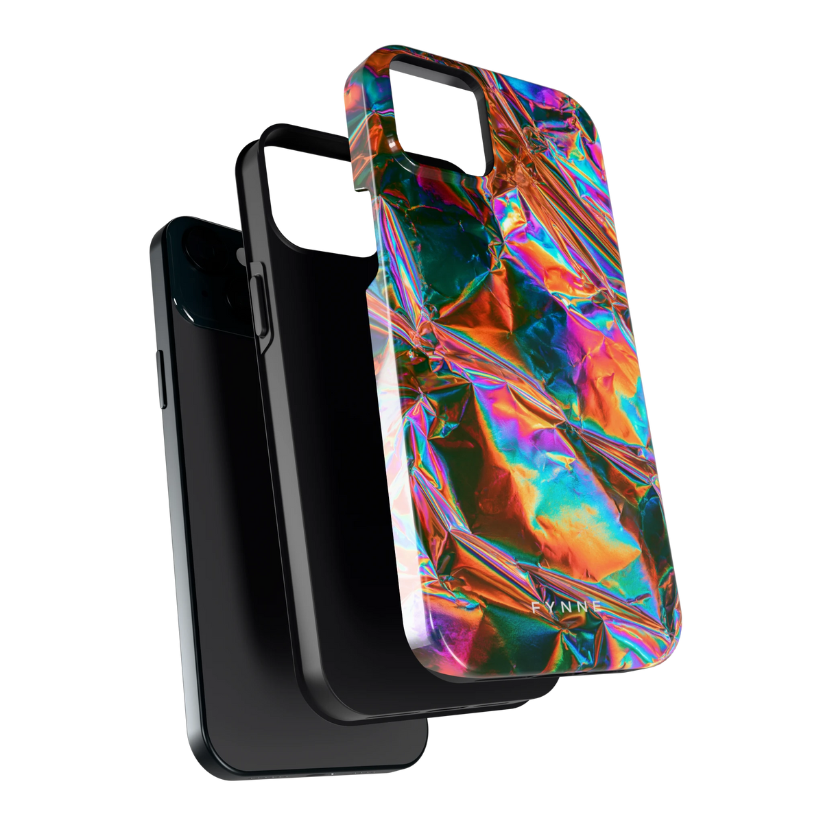 Holografische print hoesje voor iPhone 15 Plus, los van de telefoon