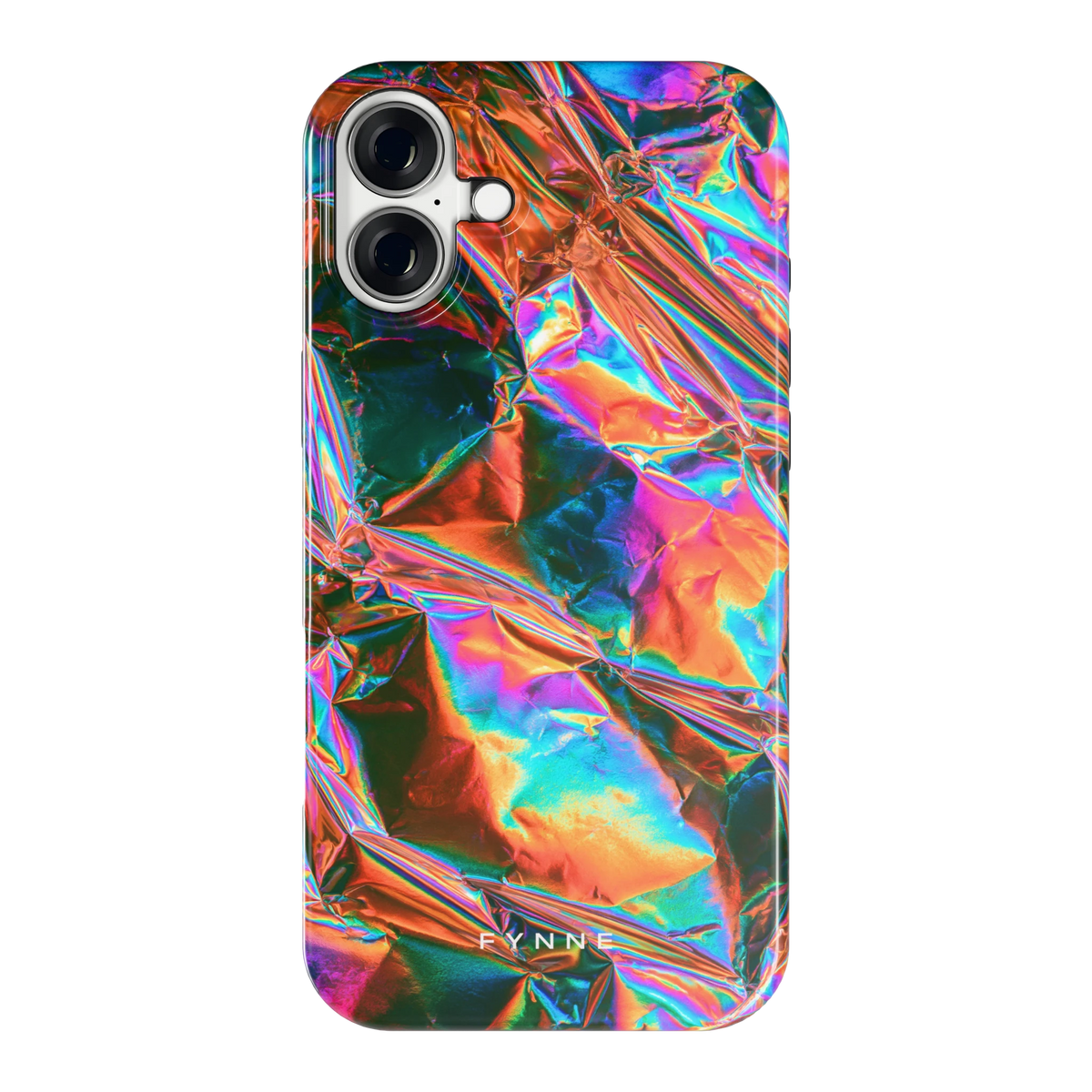Holografische print hoesje voor iPhone 16 Plus, achterkant