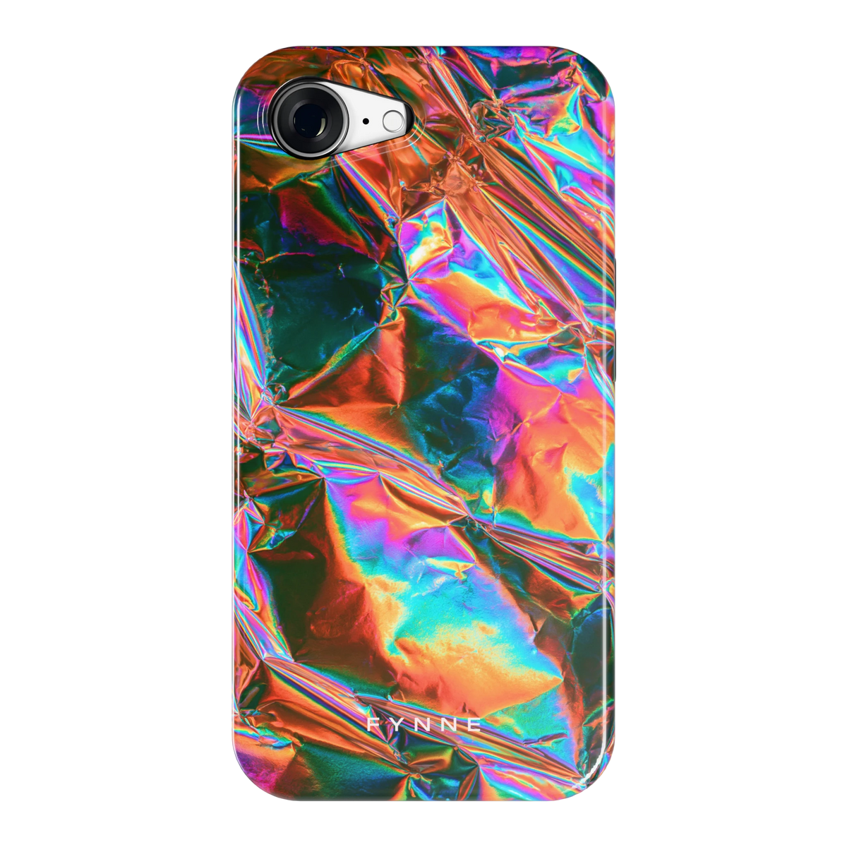 Holografische print hoesje voor iPhone 16e, achterkant