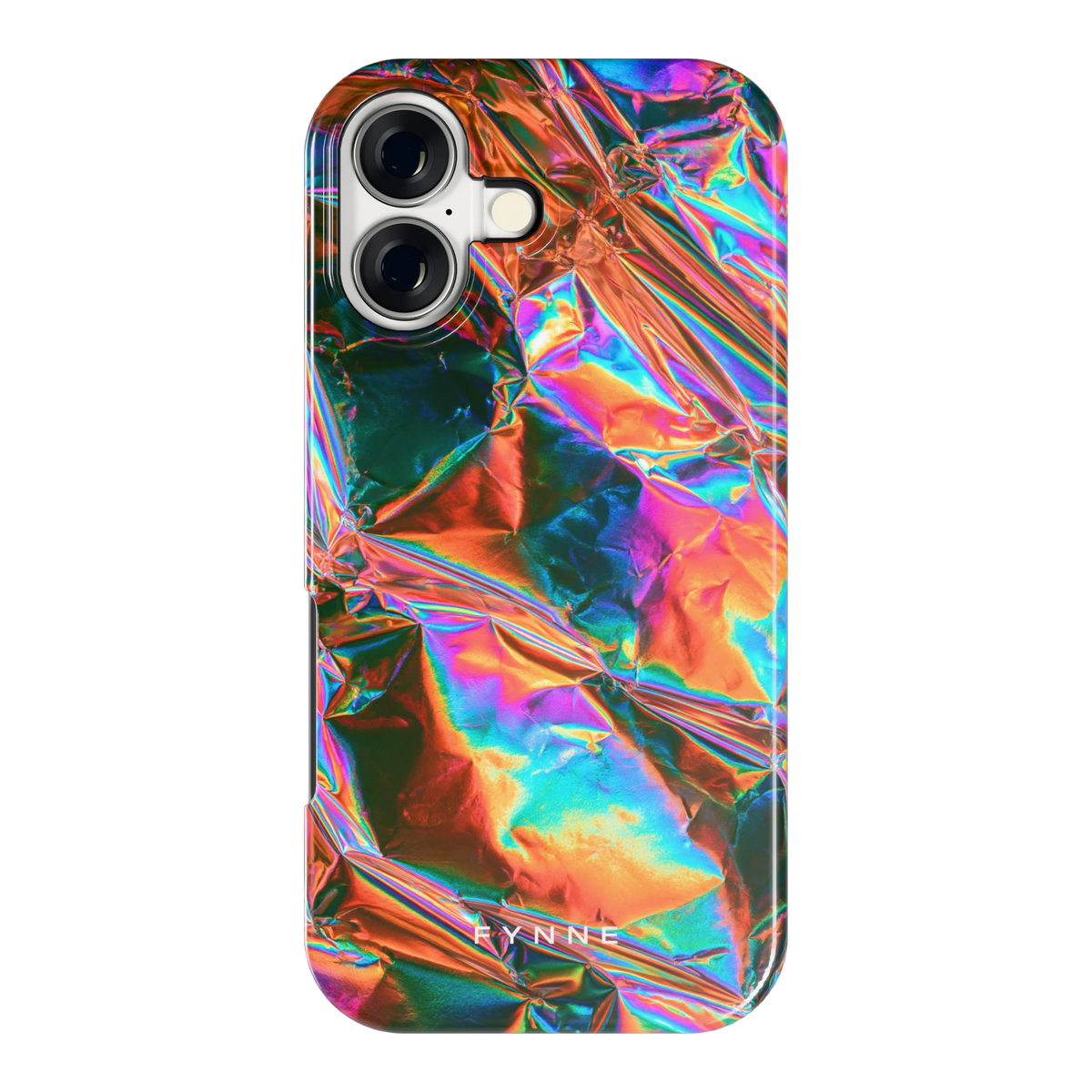 Holografische print hoesje voor iPhone 17, achterkant