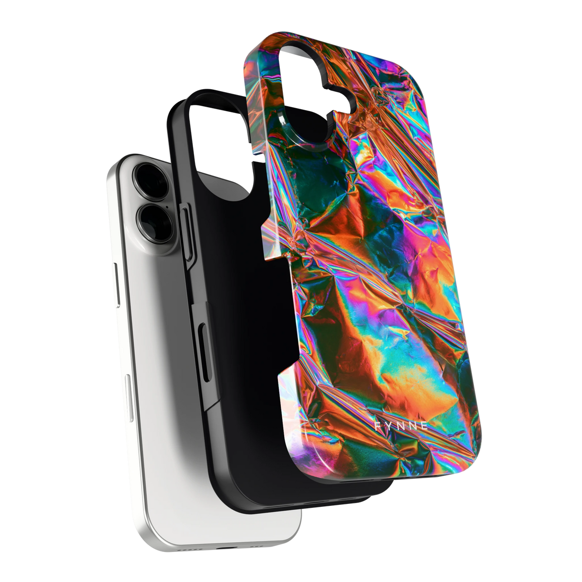 Holografische print hoesje voor iPhone 17, los van de telefoon