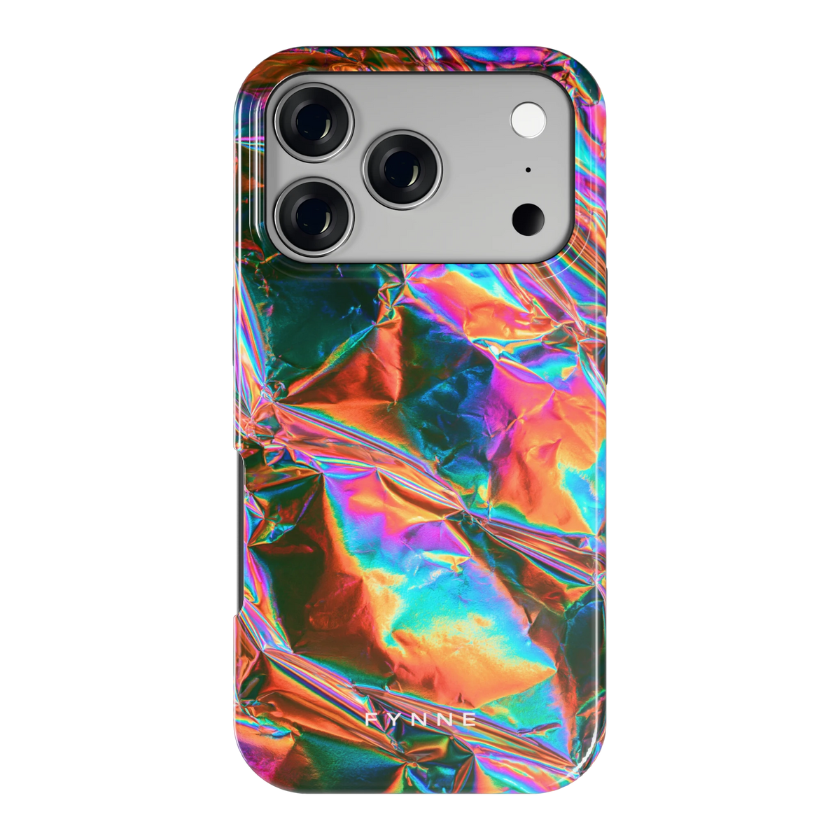 Holografische print hoesje voor iPhone 17 Pro, achterkant