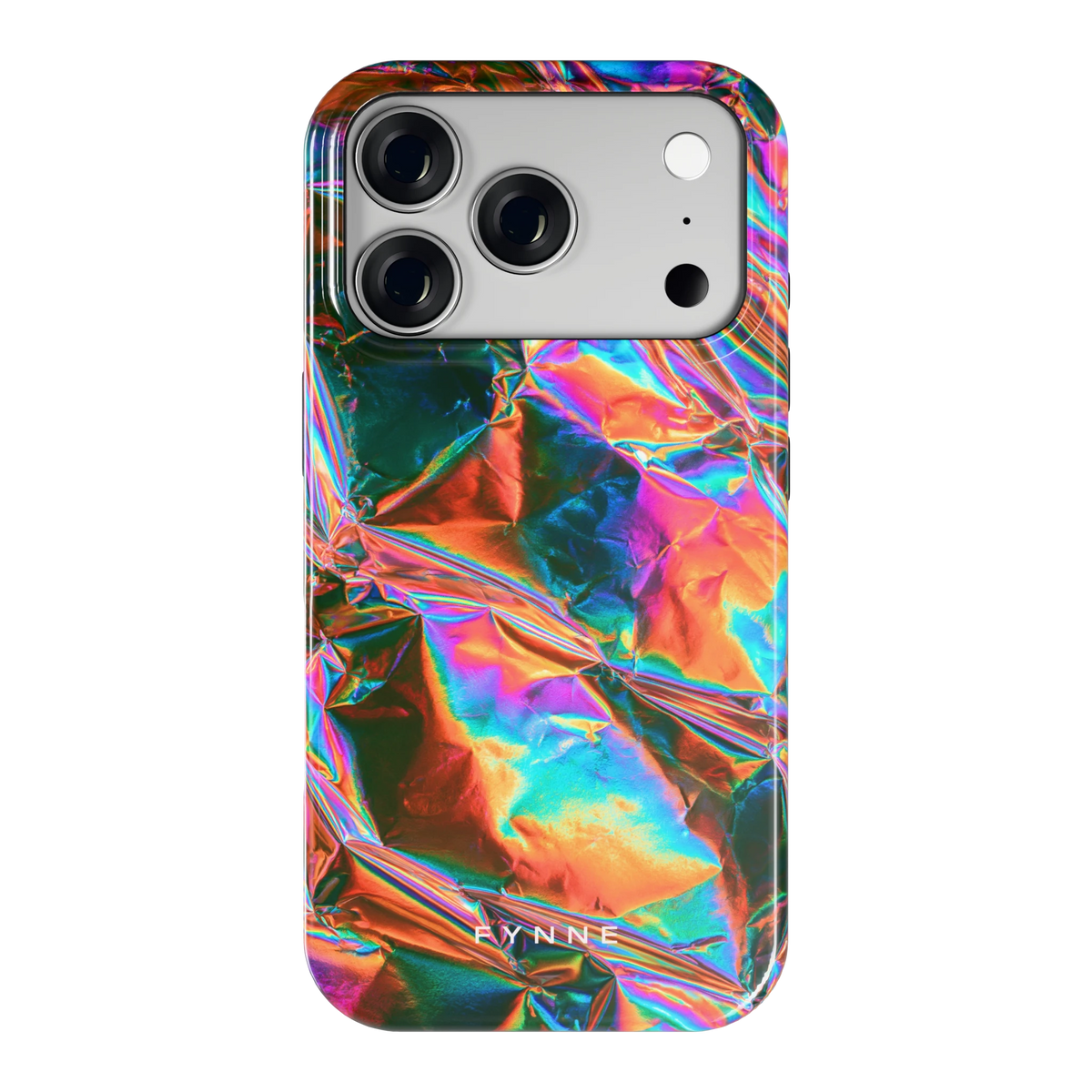 Holografische print hoesje voor iPhone 18 Pro, achterkant